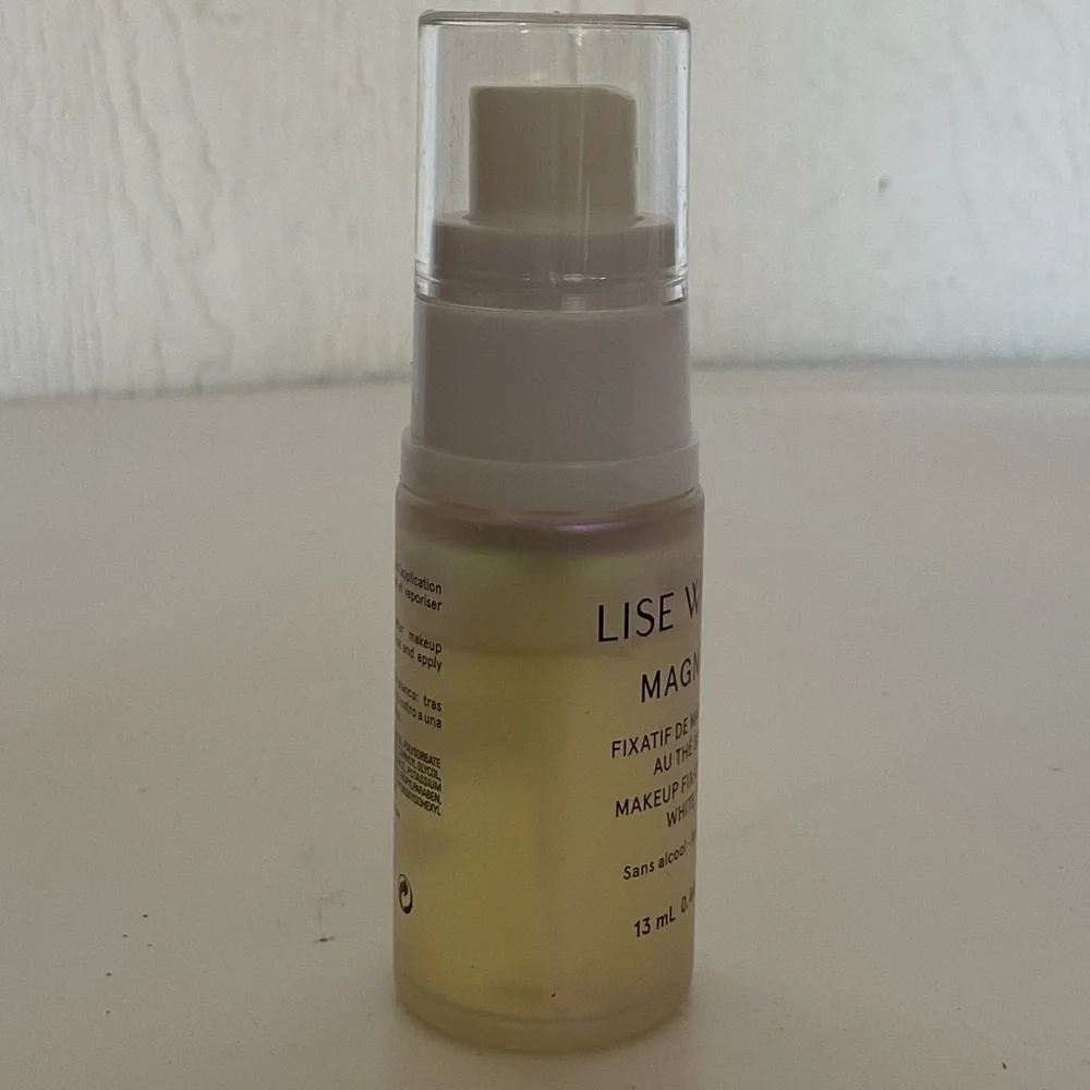 NWT Lise Watier Magnafix White Tea Setting Spray Deluxe Travel Size 1 ounce